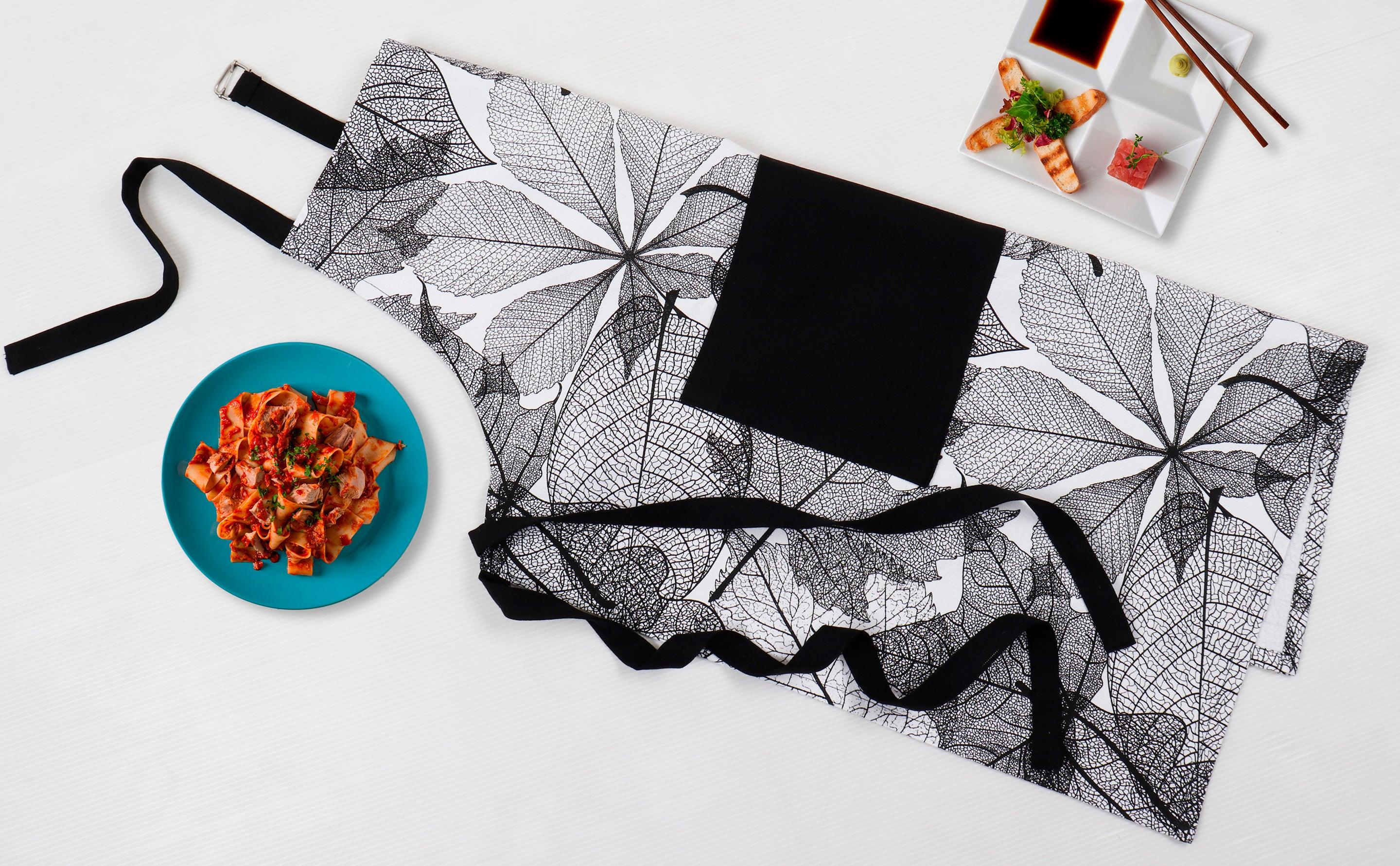 Cotton Palm Leaf With Solid Pocket Free Size Apron