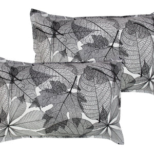 Cotton Palm Leaf Pillow Covers Pack Of 2 freeshipping - Airwill