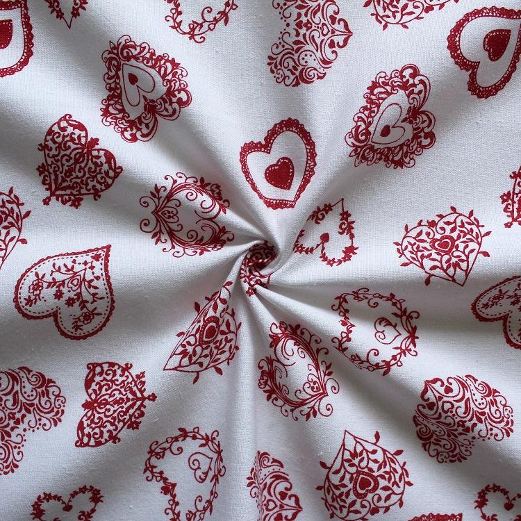 Cotton Red Heart 6 Seater Table Cloths