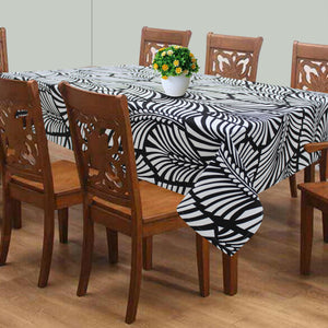 Cotton Black Zebra 8 Seater Table Cloths Pack Of 1 freeshipping - Airwill