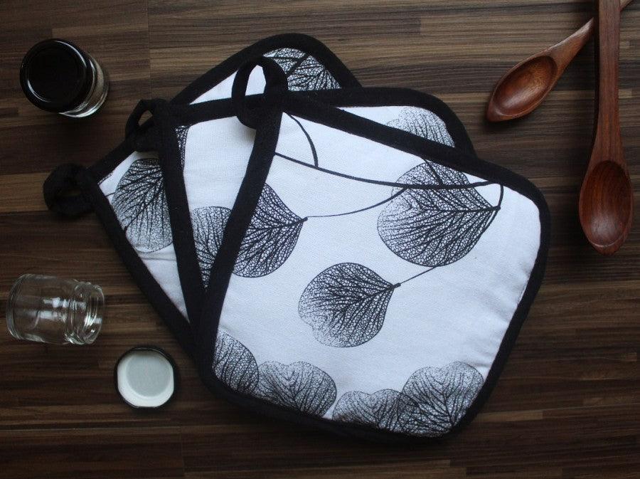 Cotton Root Leaf Pot Holders Pack Of 3