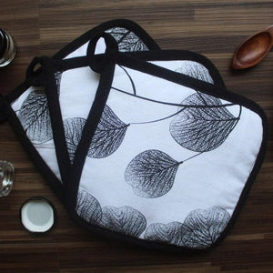 Cotton Root Leaf Pot Holders Pack Of 3 freeshipping - Airwill