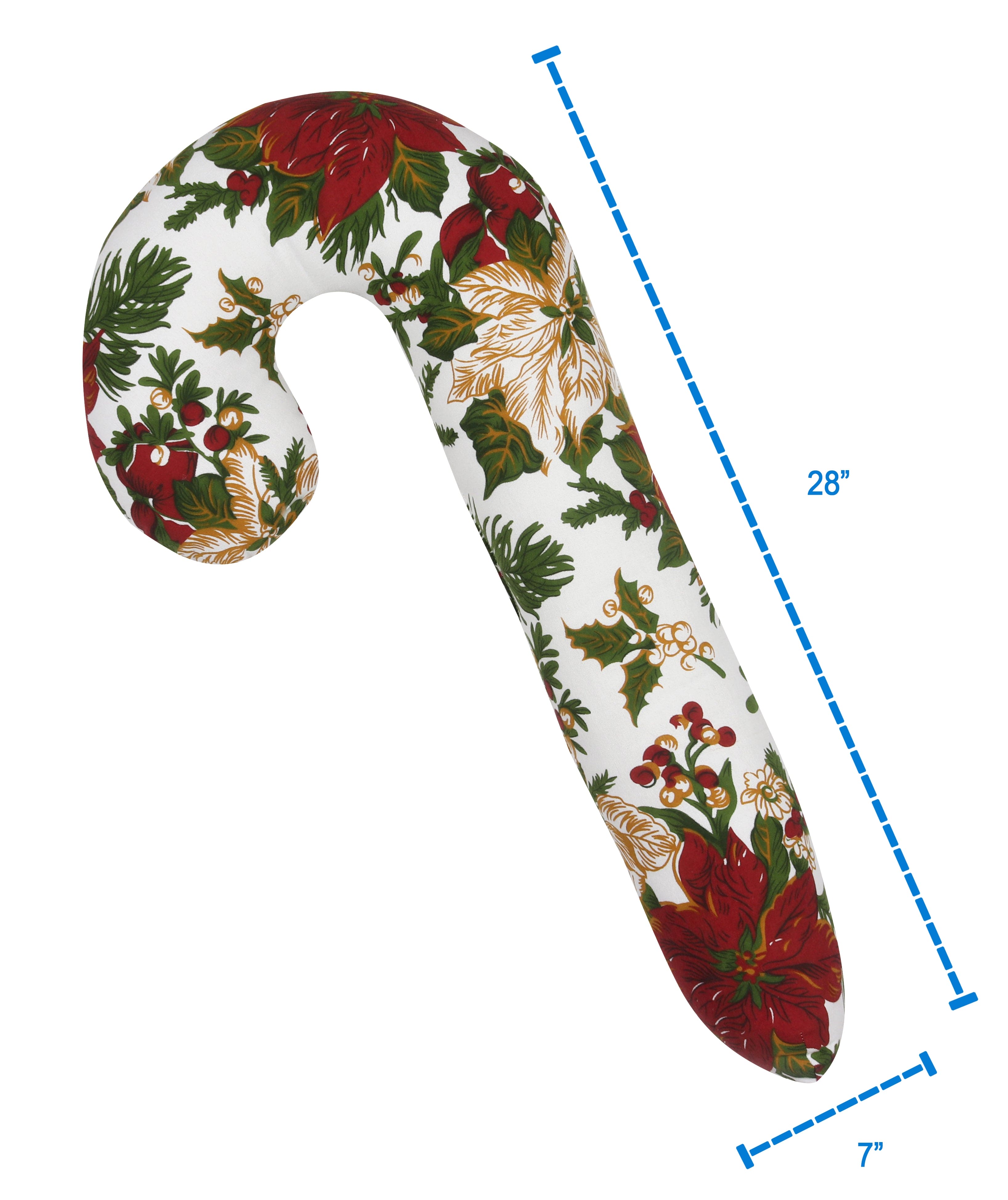 Cotton Christmas Floral Designed, Bell / Candy / Star / Tree Shaped Cushion with Recron Filled