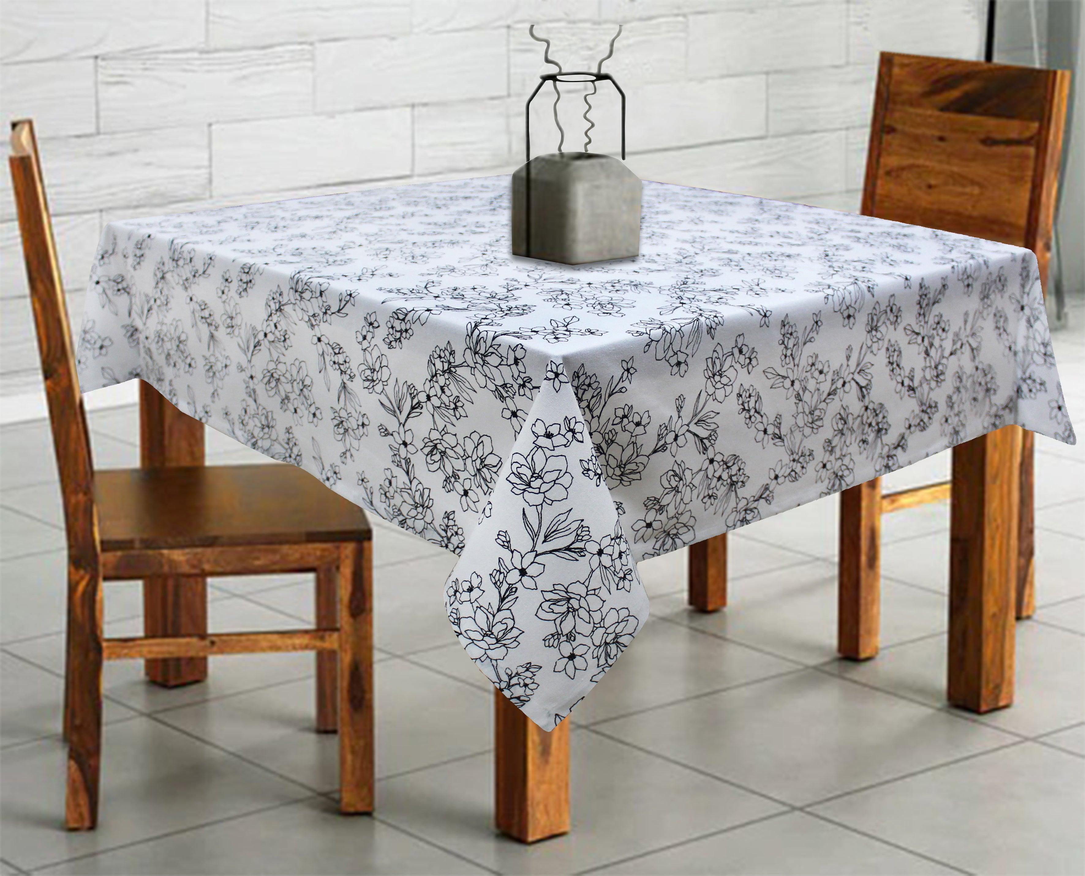 Cotton Pencil Flower 2 Seaters Table Cloths