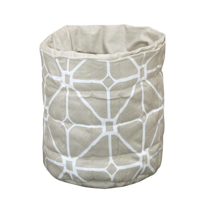 Cotton Beige Diamond Fruit Basket