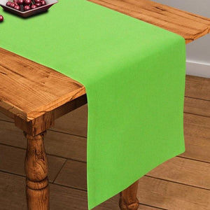 Cotton Solid Apple Green 152cm Length Table Runner Pack Of 1 freeshipping - Airwill