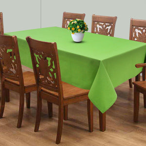 Cotton Solid Apple Green 8 Seater Table Cloths Pack Of 1 freeshipping - Airwill