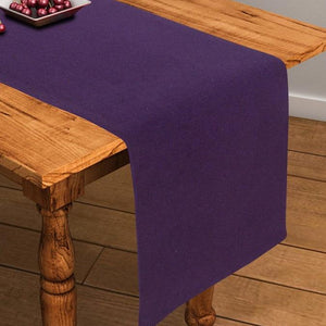 Cotton Solid Violet 152cm Length Table Runner Pack Of 1 freeshipping - Airwill