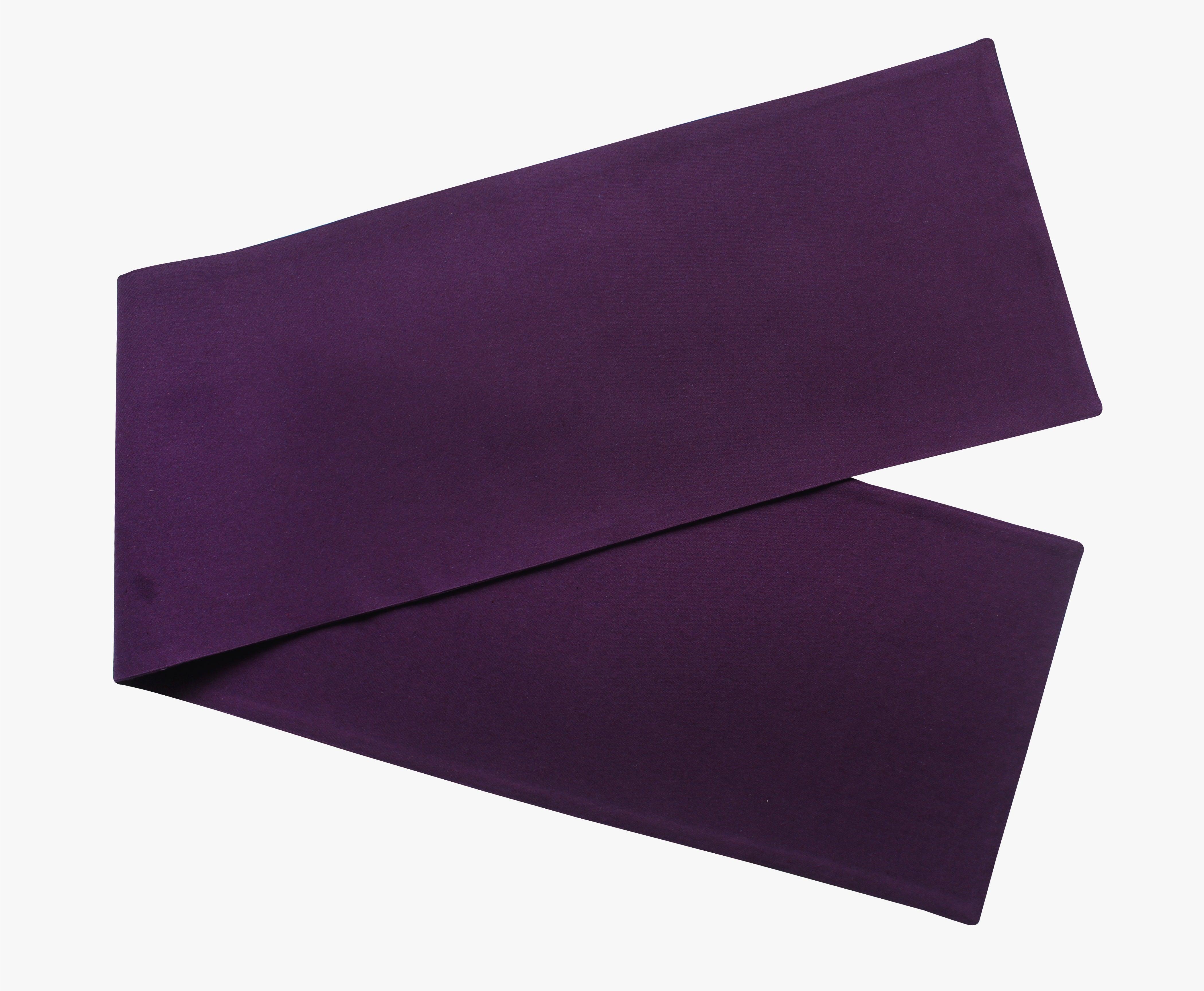 Cotton Solid Violet Table Runner