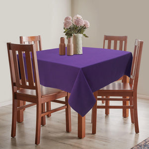 Cotton Solid Violet 4 Seater Table Cloths Pack Of 1 freeshipping - Airwill