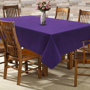 Cotton Solid Violet 6 Seater Table Cloths Pack Of 1 freeshipping - Airwill