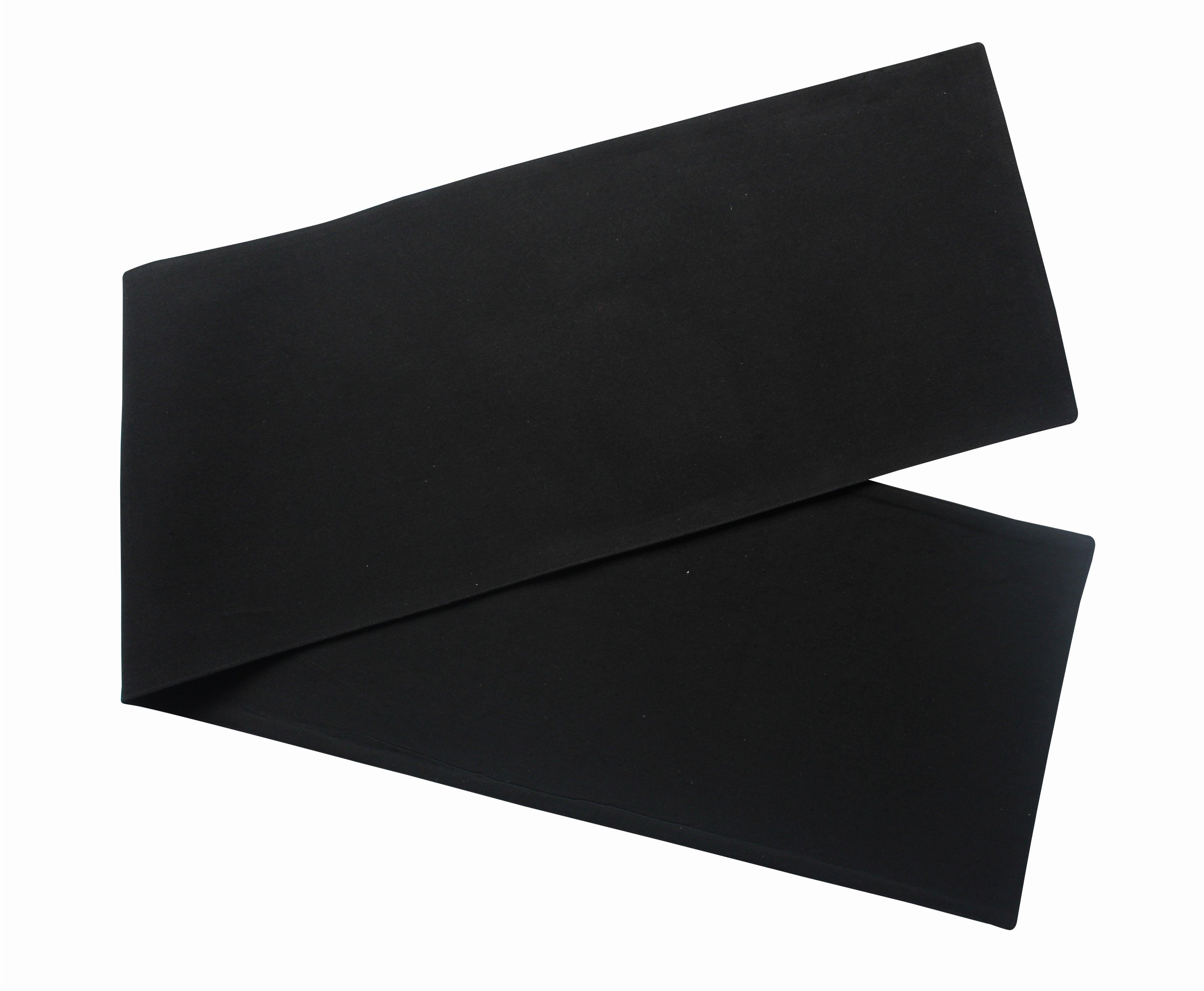 Cotton Solid Black Table Runner