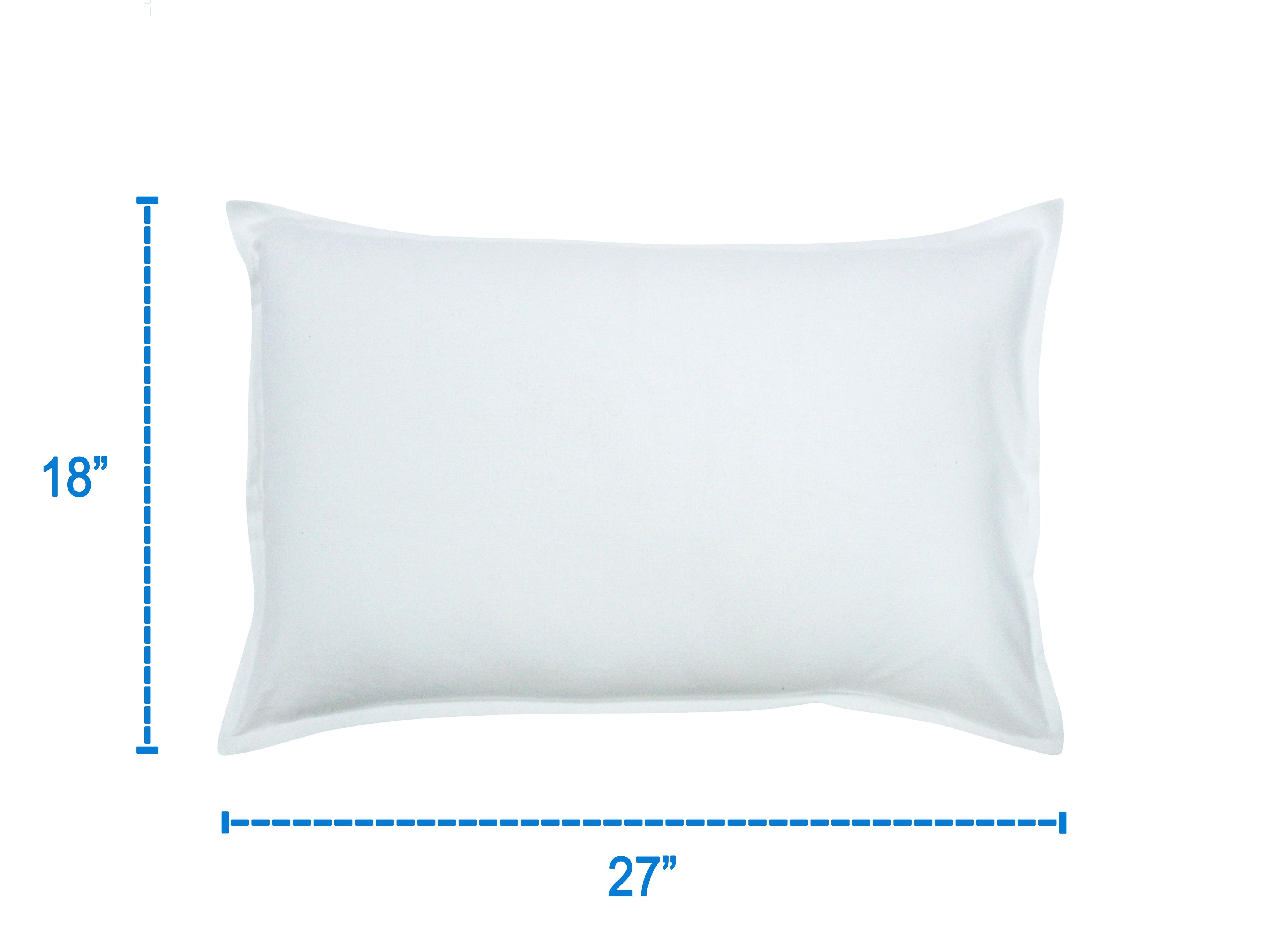 Cotton Solid White Pillow Covers Pack Of 2