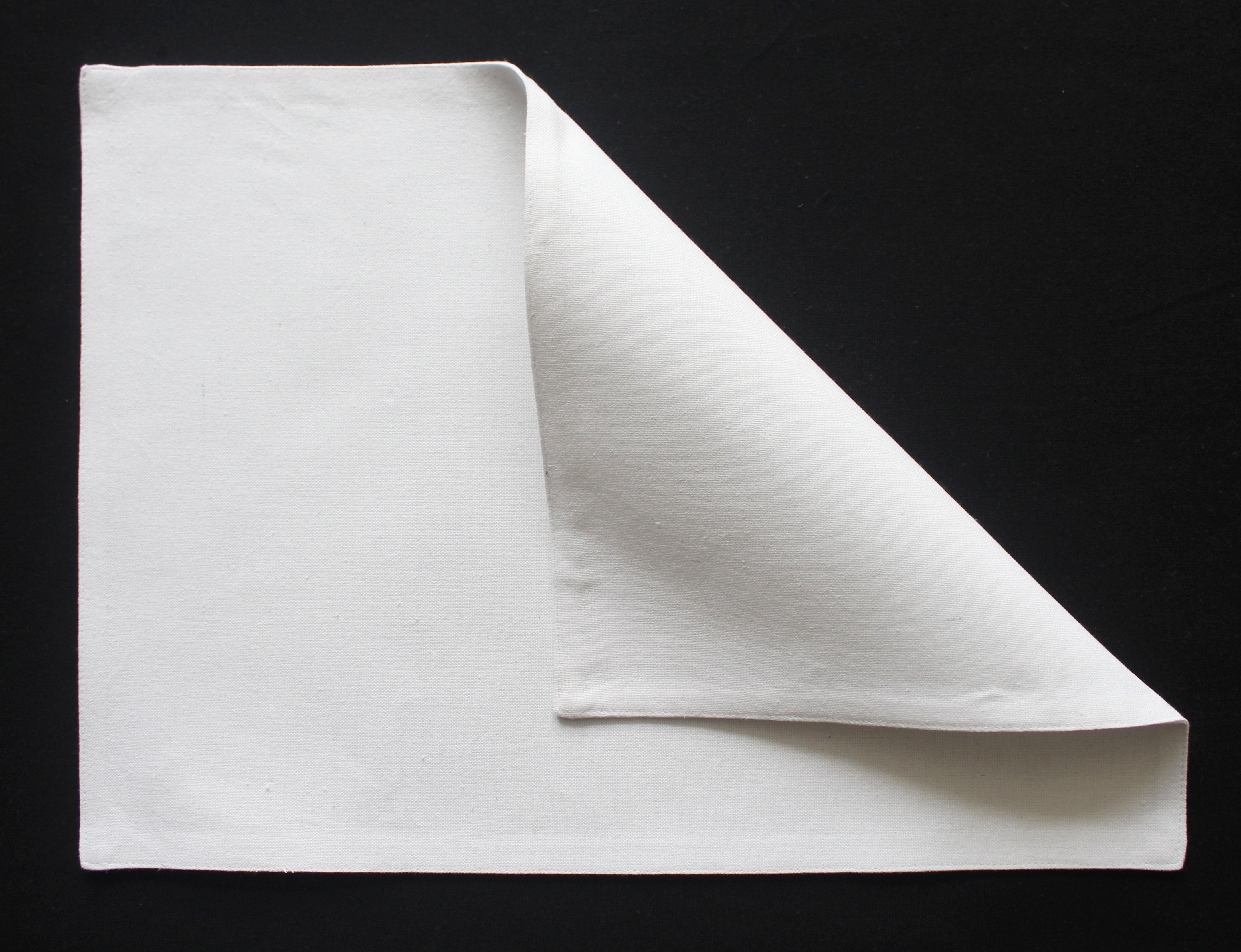 Cotton Solid White Table Placemats Pack Of 4