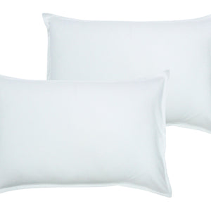 Cotton Solid White Pillow Covers Pack Of 2 freeshipping - Airwill