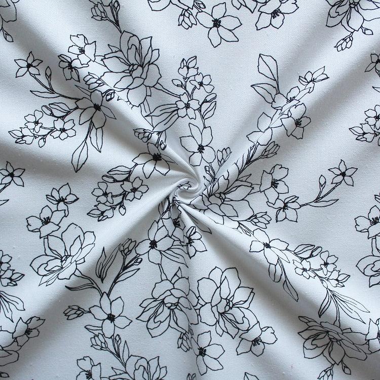 Cotton Pencil Flower 4 Seater Table Cloths