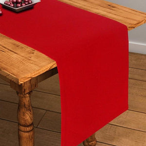 Cotton Solid Red 152cm Length Table Runner Pack Of 1 freeshipping - Airwill