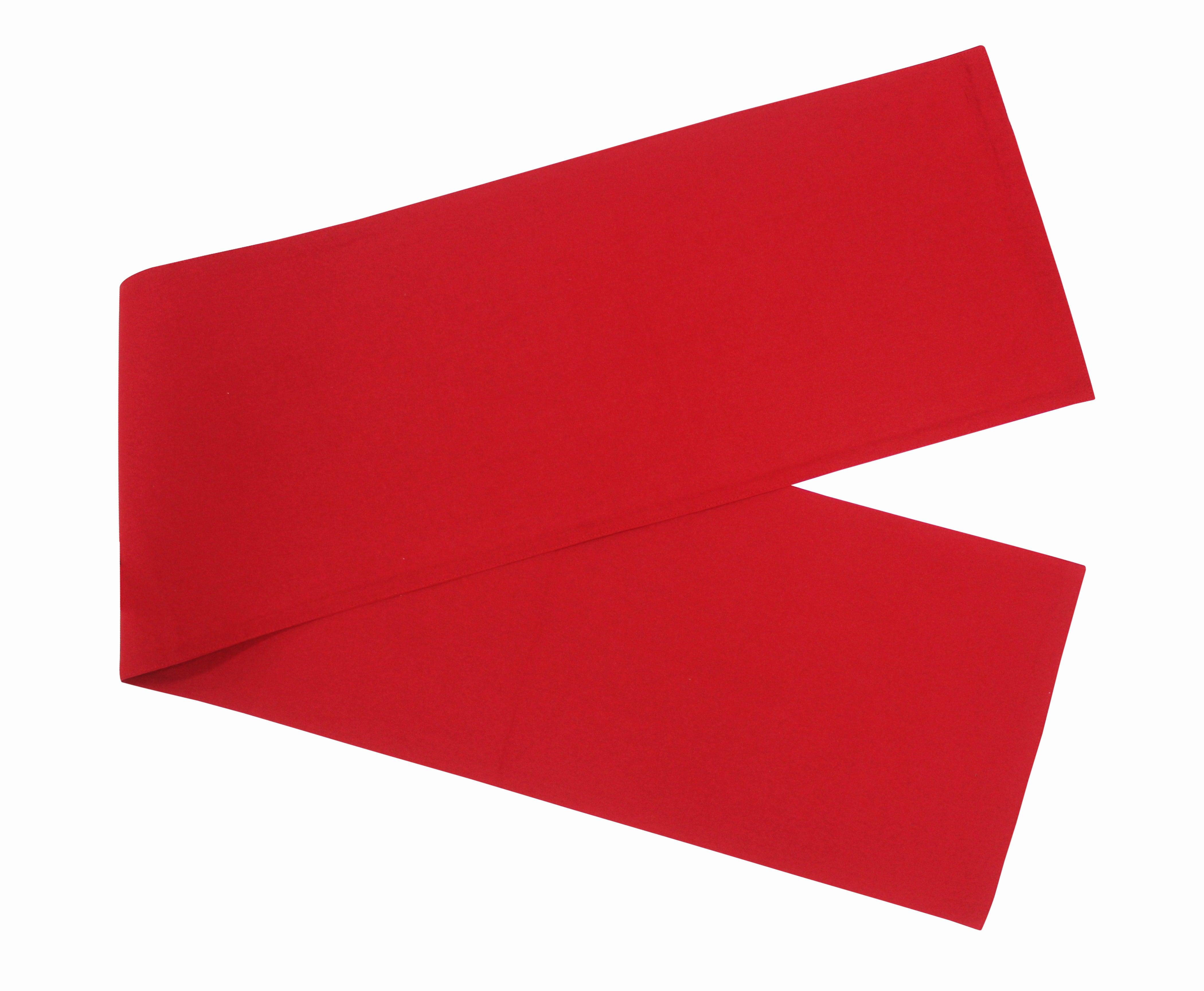 Cotton Solid Red Table Runner