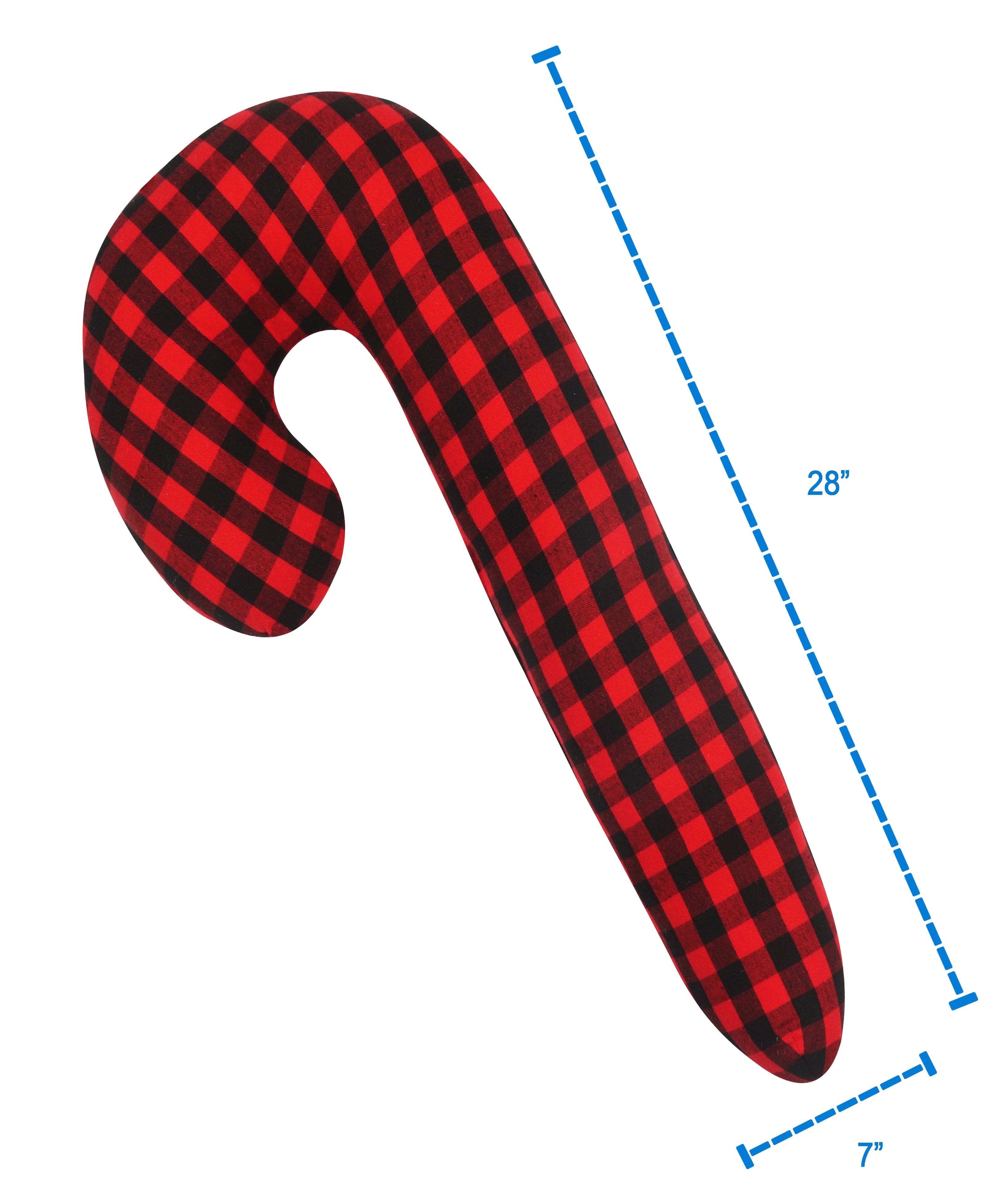 Cotton Christmas Small Checks Designed, Bell / Candy / Star / Tree Shaped Cushion with Recron Filled