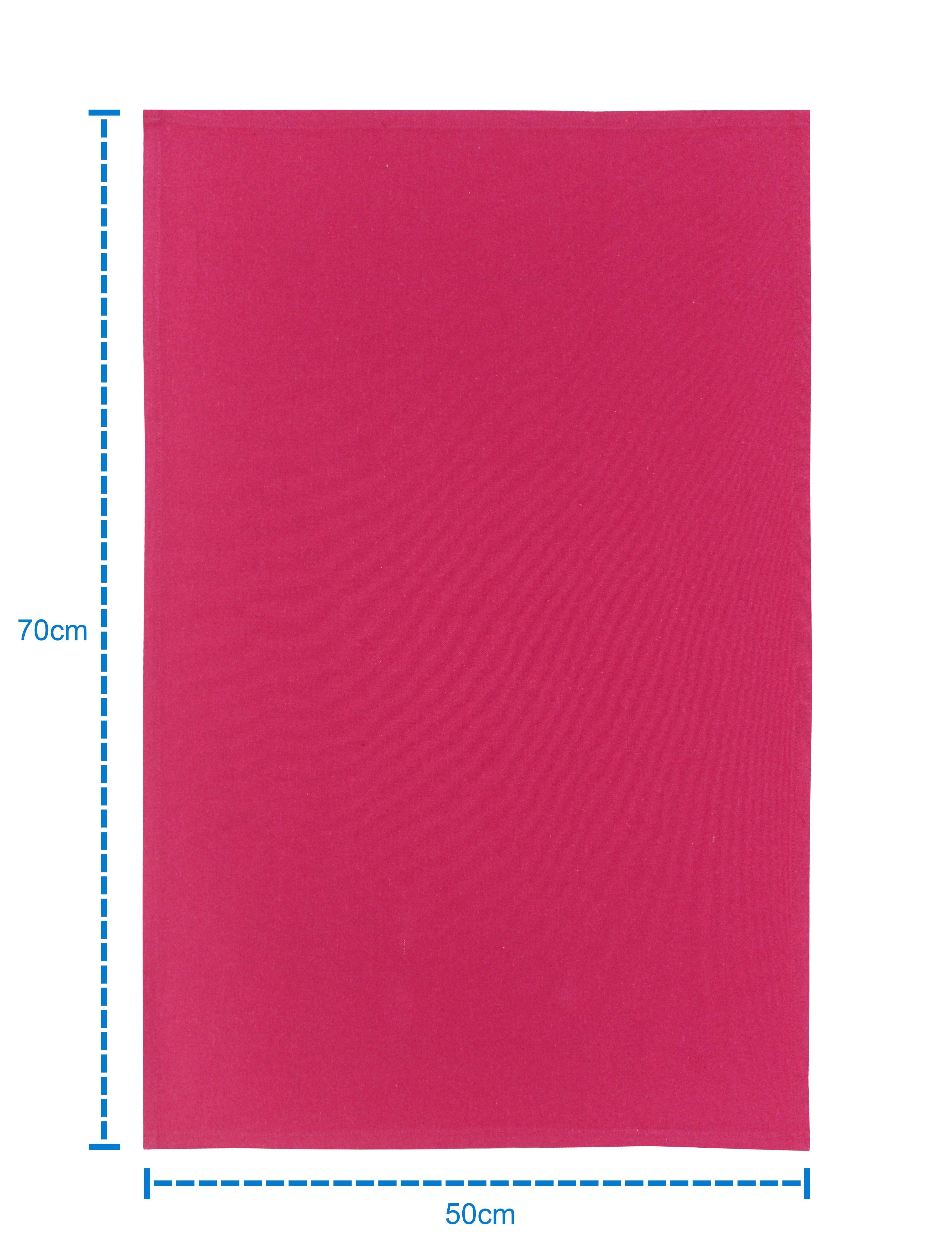 Cotton Solid Rose Kitchen Towels Pack Of 4