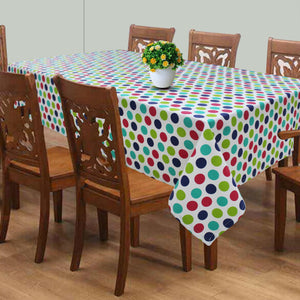 Cotton Singer Dot 8 Seater Table Cloths Pack Of 1 freeshipping - Airwill