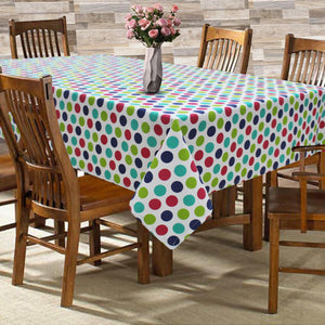 Cotton Singer Dot 6 Seater Table Cloths Pack Of 1 freeshipping - Airwill