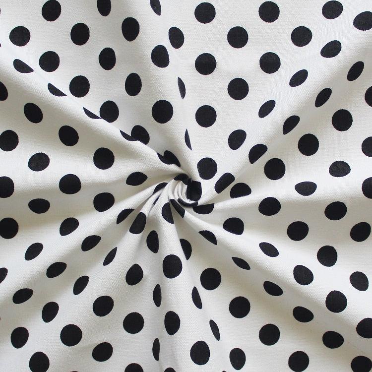 Cotton White Polka Dot 7ft Door Curtains Pack Of 2