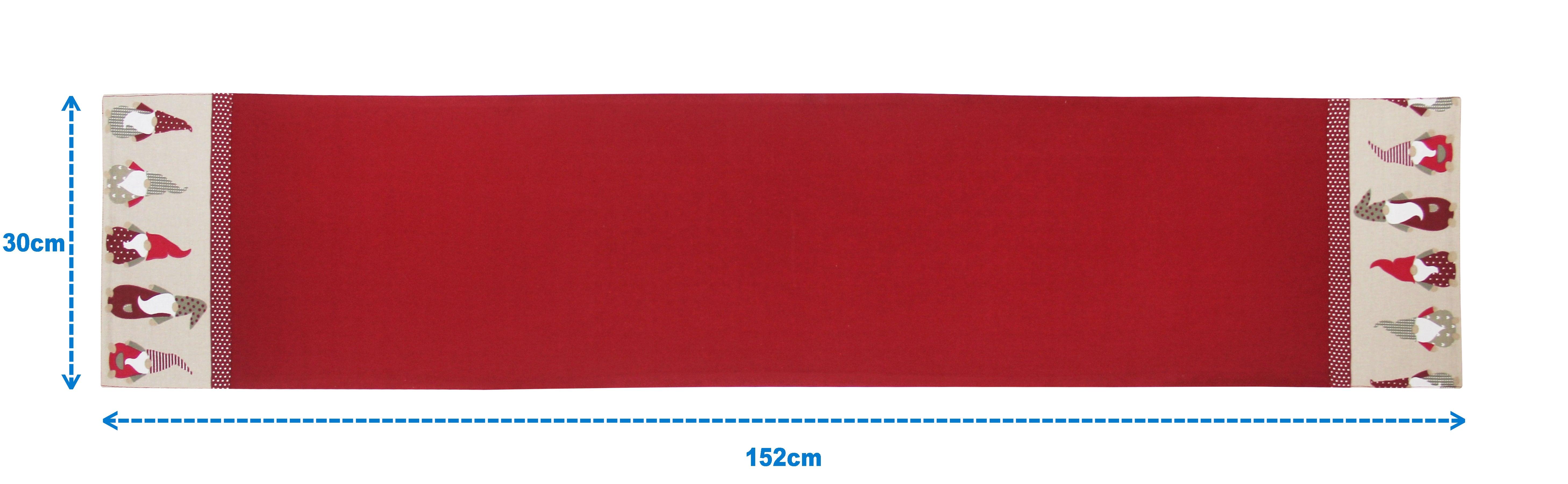 Cotton Gnomo Border Table Runner