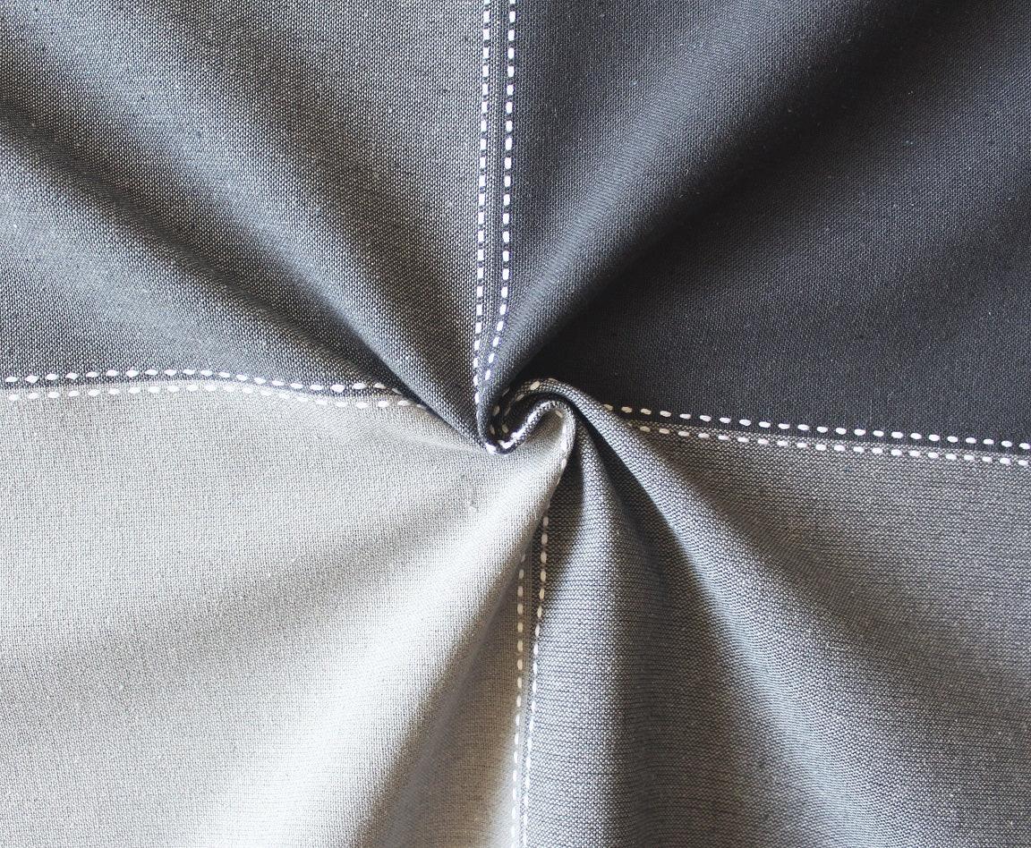 Cotton 4 Way Dobby Grey 9ft Long Door Curtains Pack Of 2