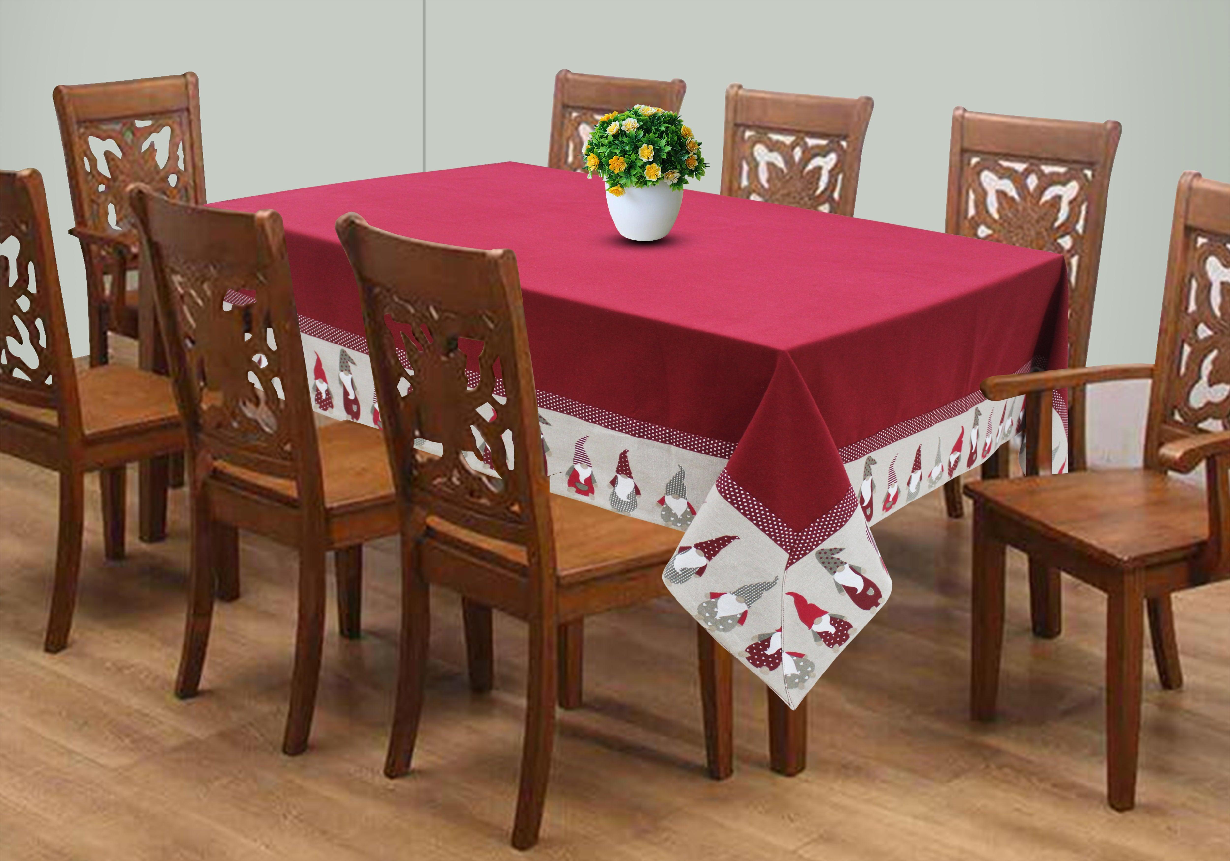 Cotton Gnomo Border 8 Seater Table Cloths