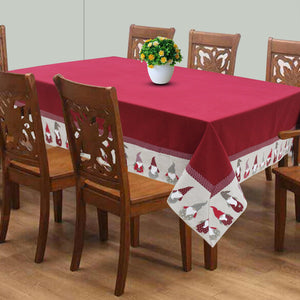 Cotton Gnomo Border 8 Seater Table Cloths Pack Of 1 freeshipping - Airwill