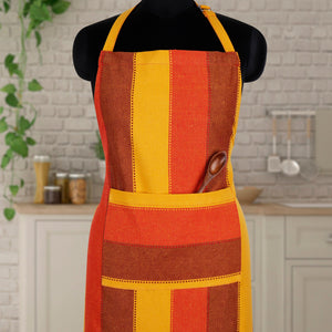 Cotton Dobby Stripe Free Size Apron Pack of 1 freeshipping - Airwill