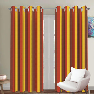 Cotton Dobby Stripe 7ft Door Curtains Pack Of 2 freeshipping - Airwill