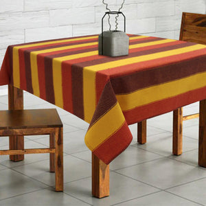 Cotton Dobby Stripe 2 Seater Table Cloths Pack of 1 freeshipping - Airwill