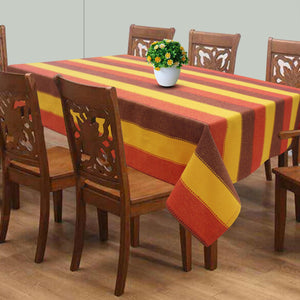 Cotton Dobby Stripe 8 Seater Table Cloths Pack of 1 freeshipping - Airwill