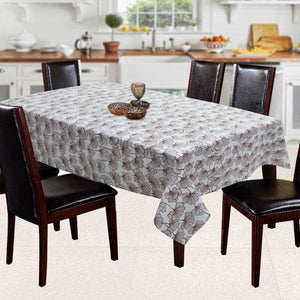 Cotton Single Leaf Brown 6 Seater Table Cloths Pack Of 1 freeshipping - Airwill