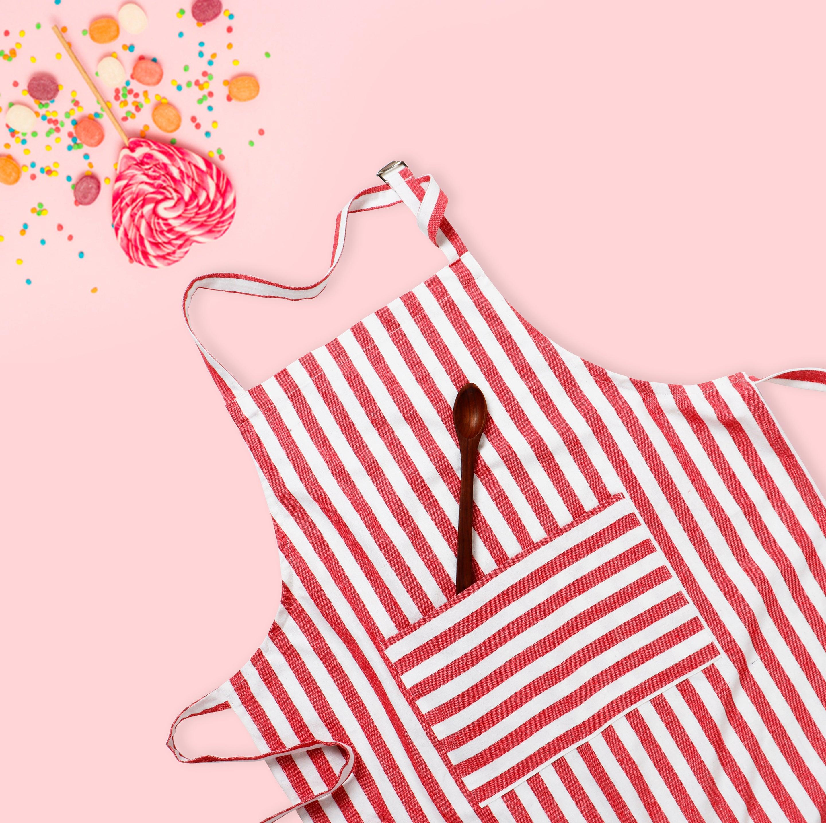 Cotton Candy Stripe Free Size Apron