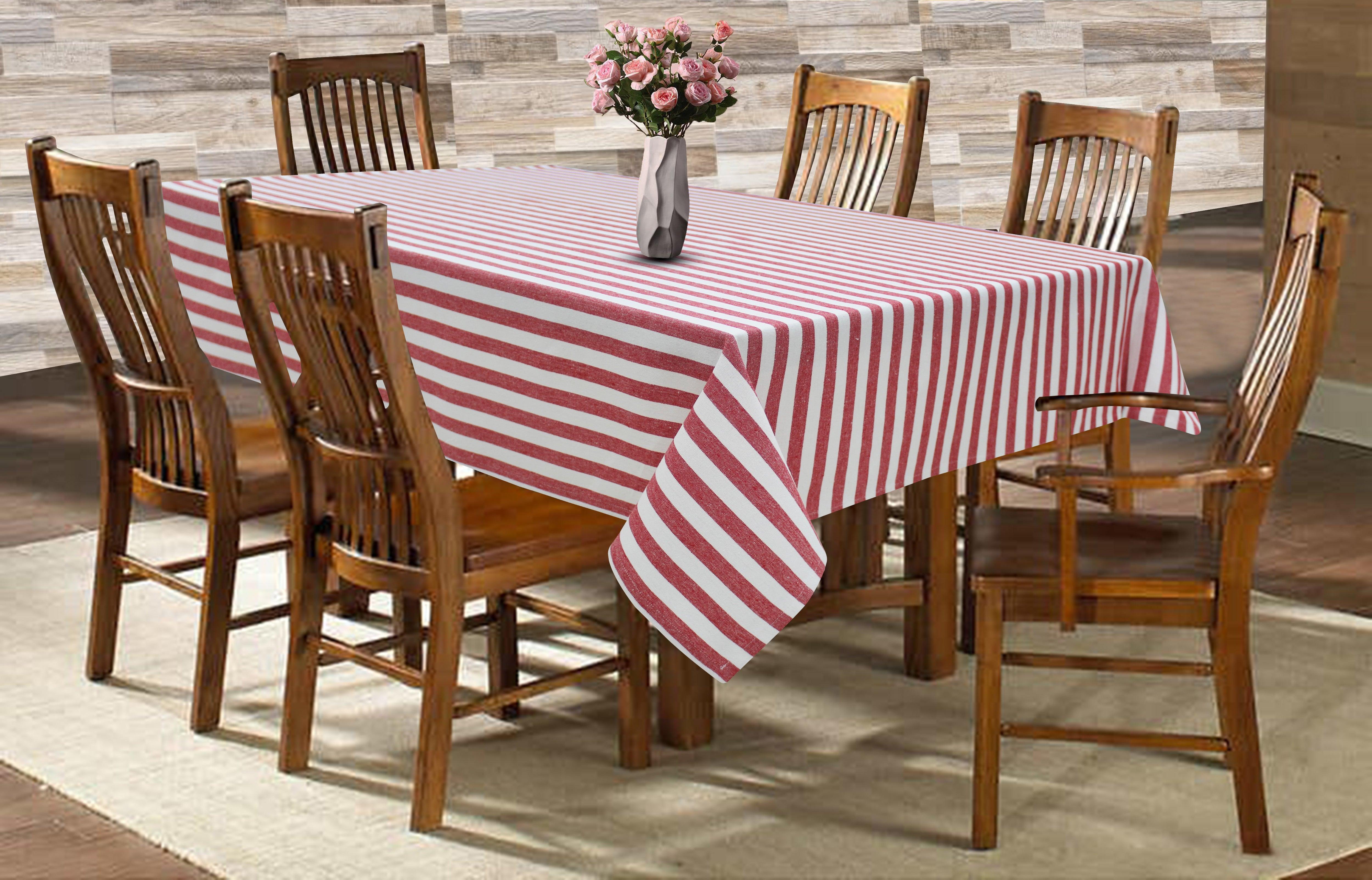 Cotton Candy Stripe 6 Seater Table Cloths