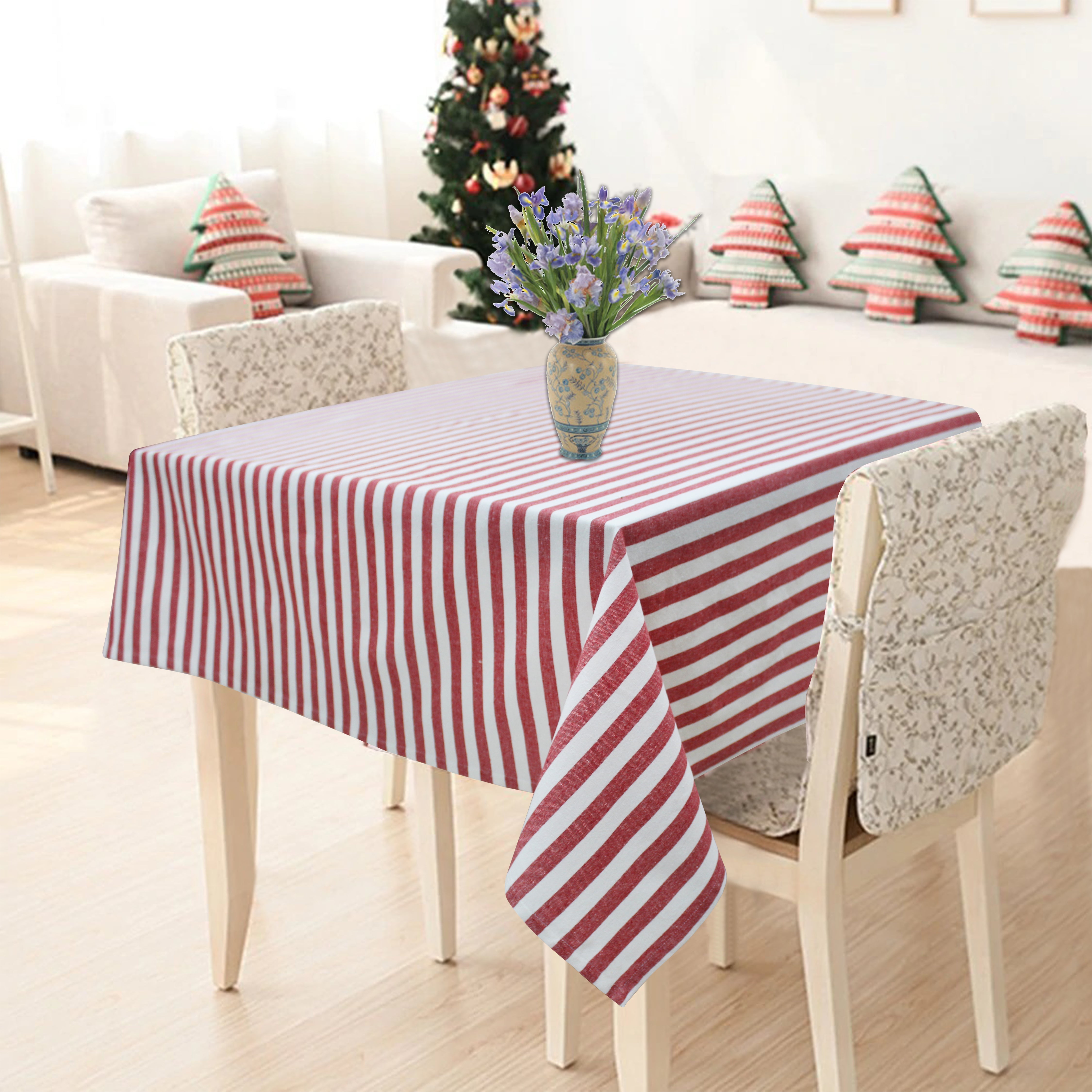 Cotton Candy Stripe 8 Seater Table Cloths