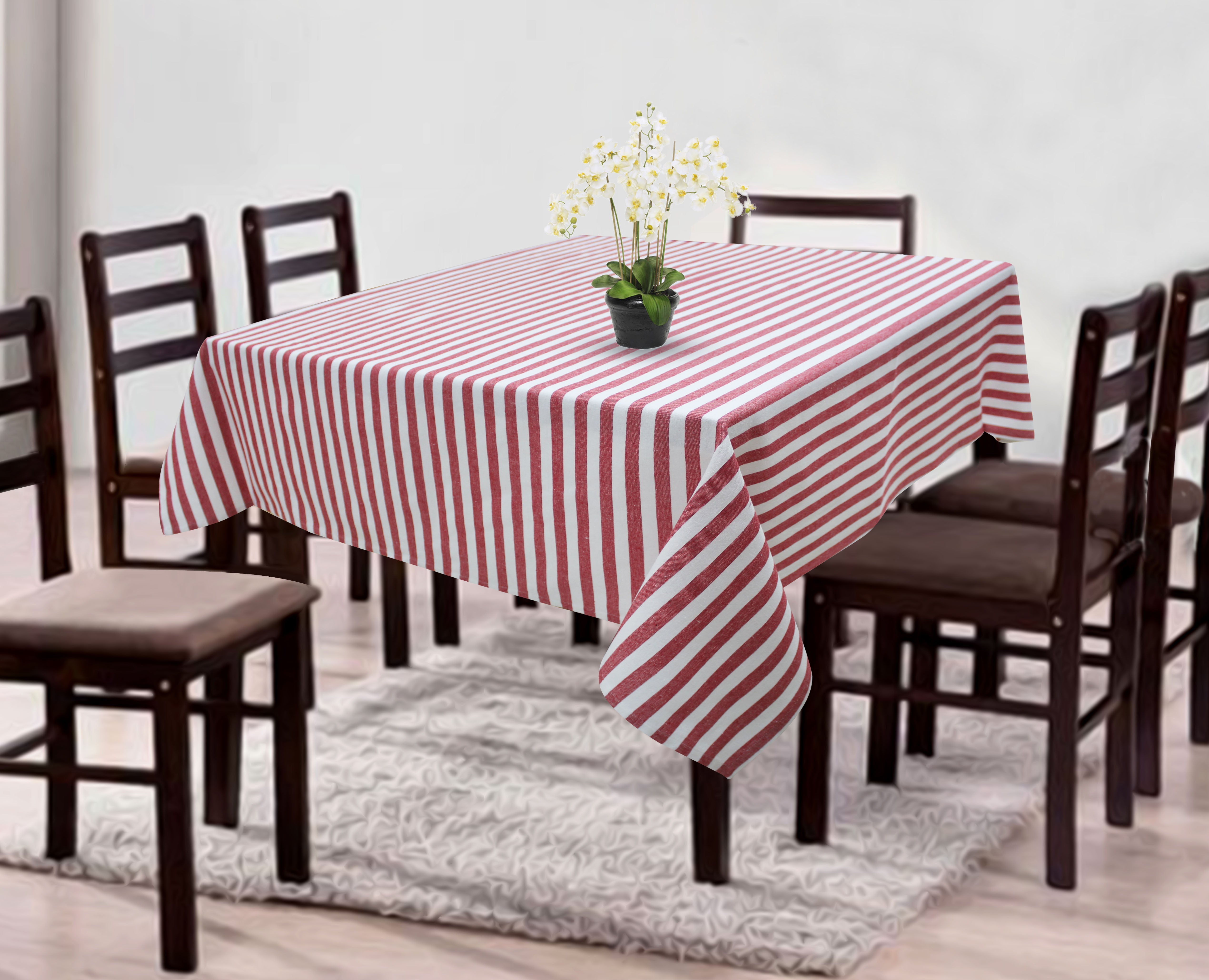 Cotton Candy Stripe 4 Seater Table Cloths