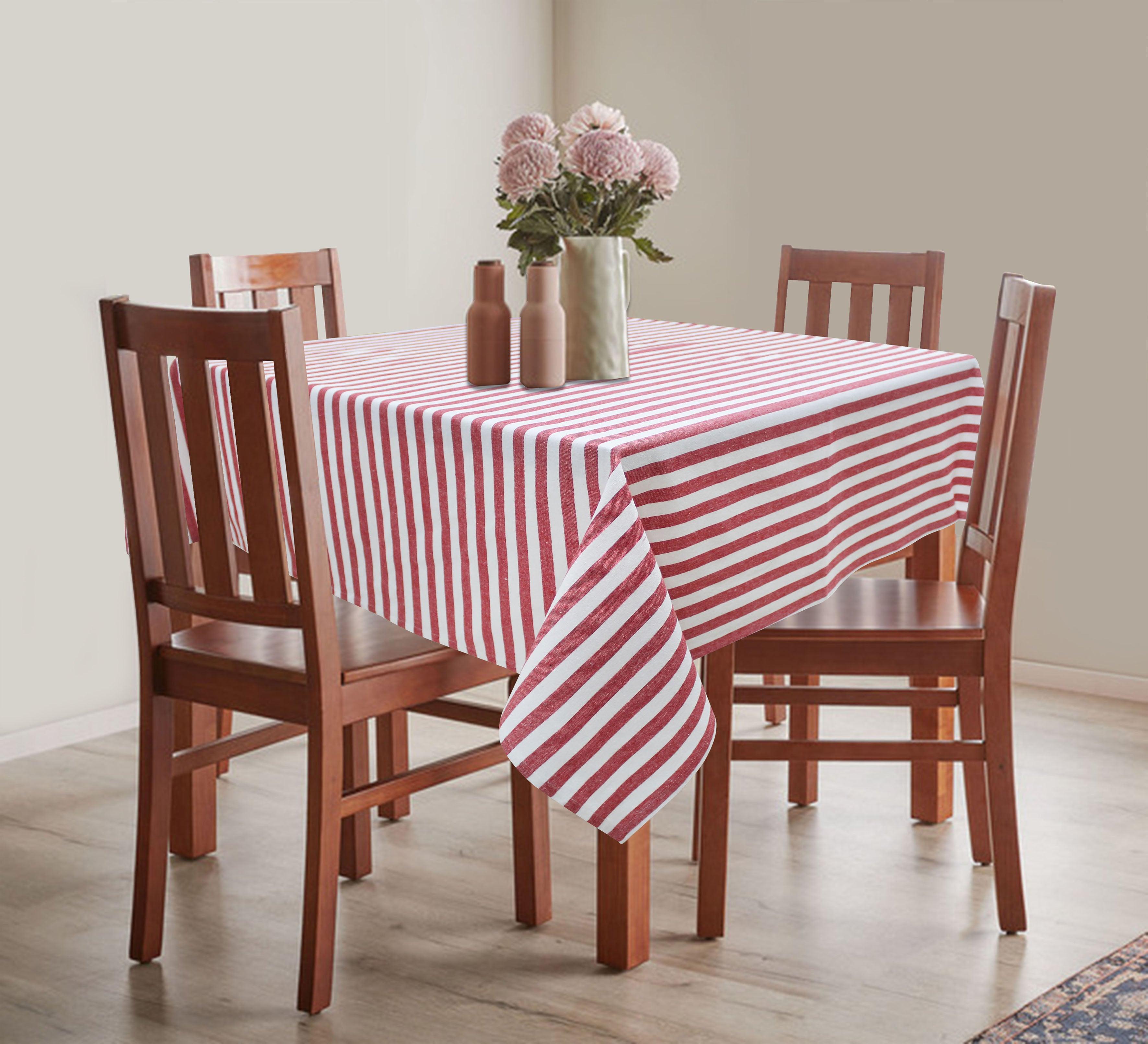 Cotton Candy Stripe 4 Seater Table Cloths