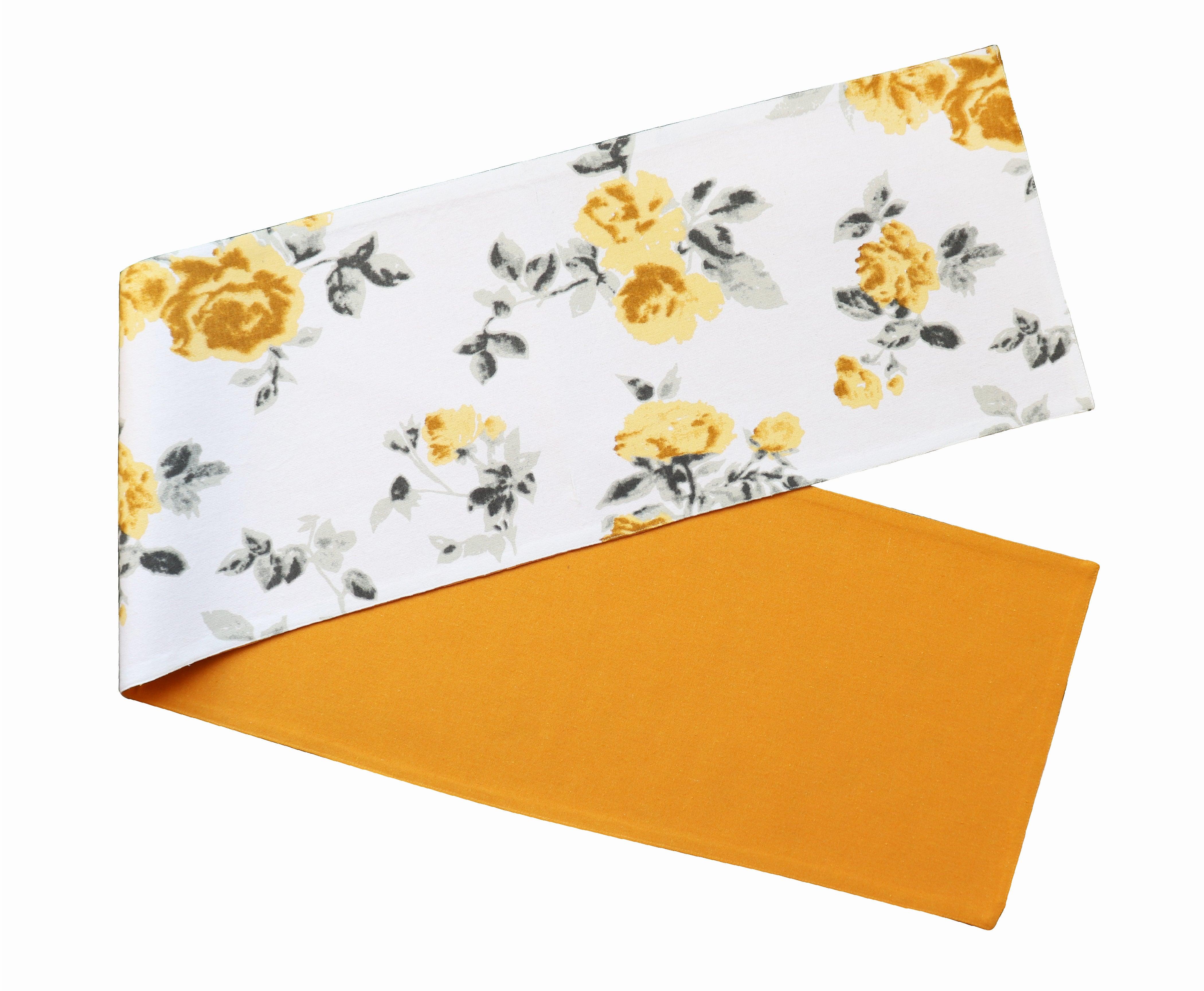 Cotton Elan Flower Table Runner