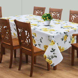 Cotton Elan Flower 8 Seater Table Cloths Pack of 1 freeshipping - Airwill