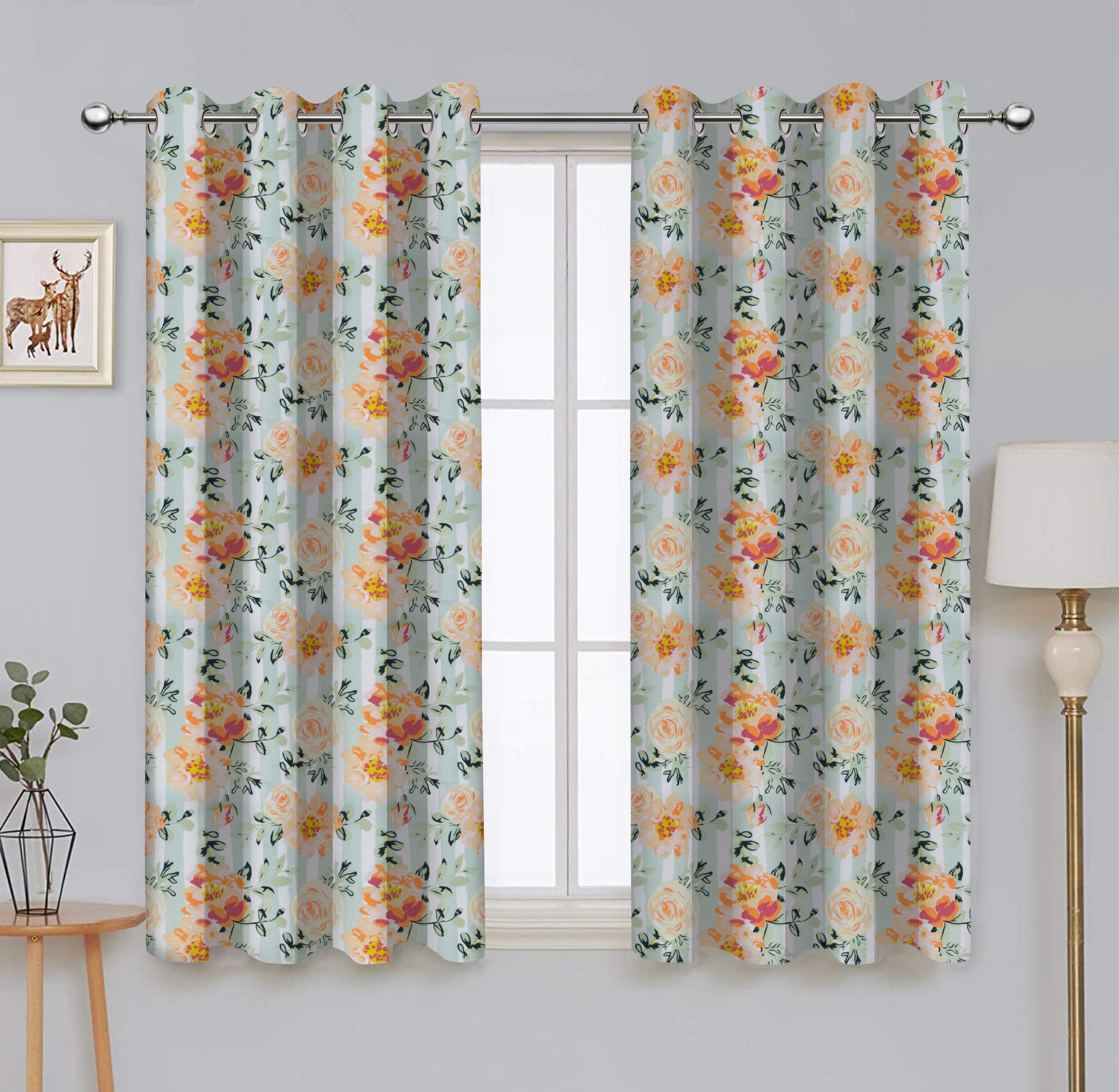 Cotton Stella 7ft Door Curtains Pack Of 2