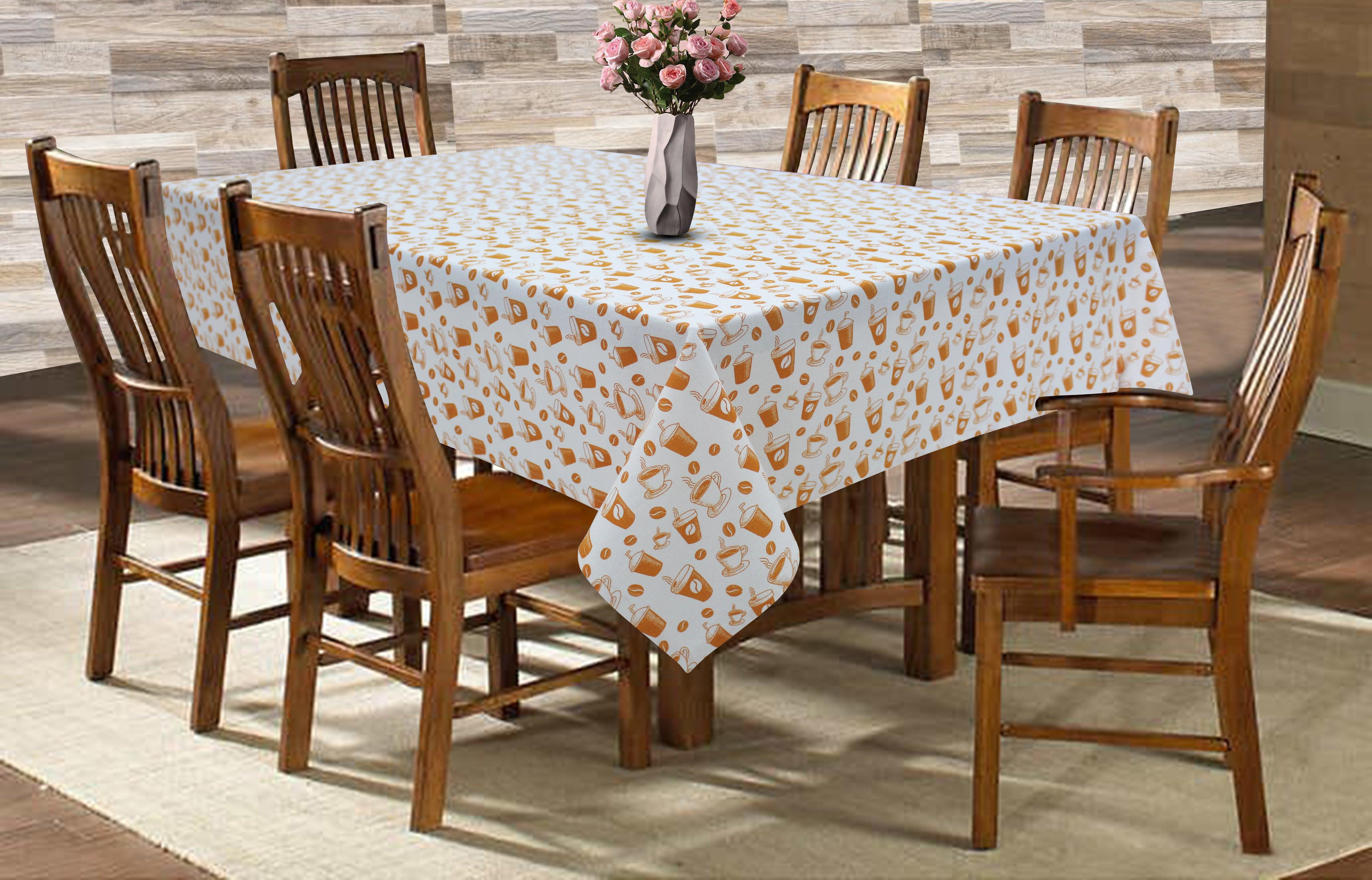 Cotton Cold Coffee 6 Seater Table Cloths