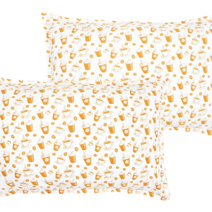 Cotton Cold Coffee Pillow Covers Pack Of 2 freeshipping - Airwill