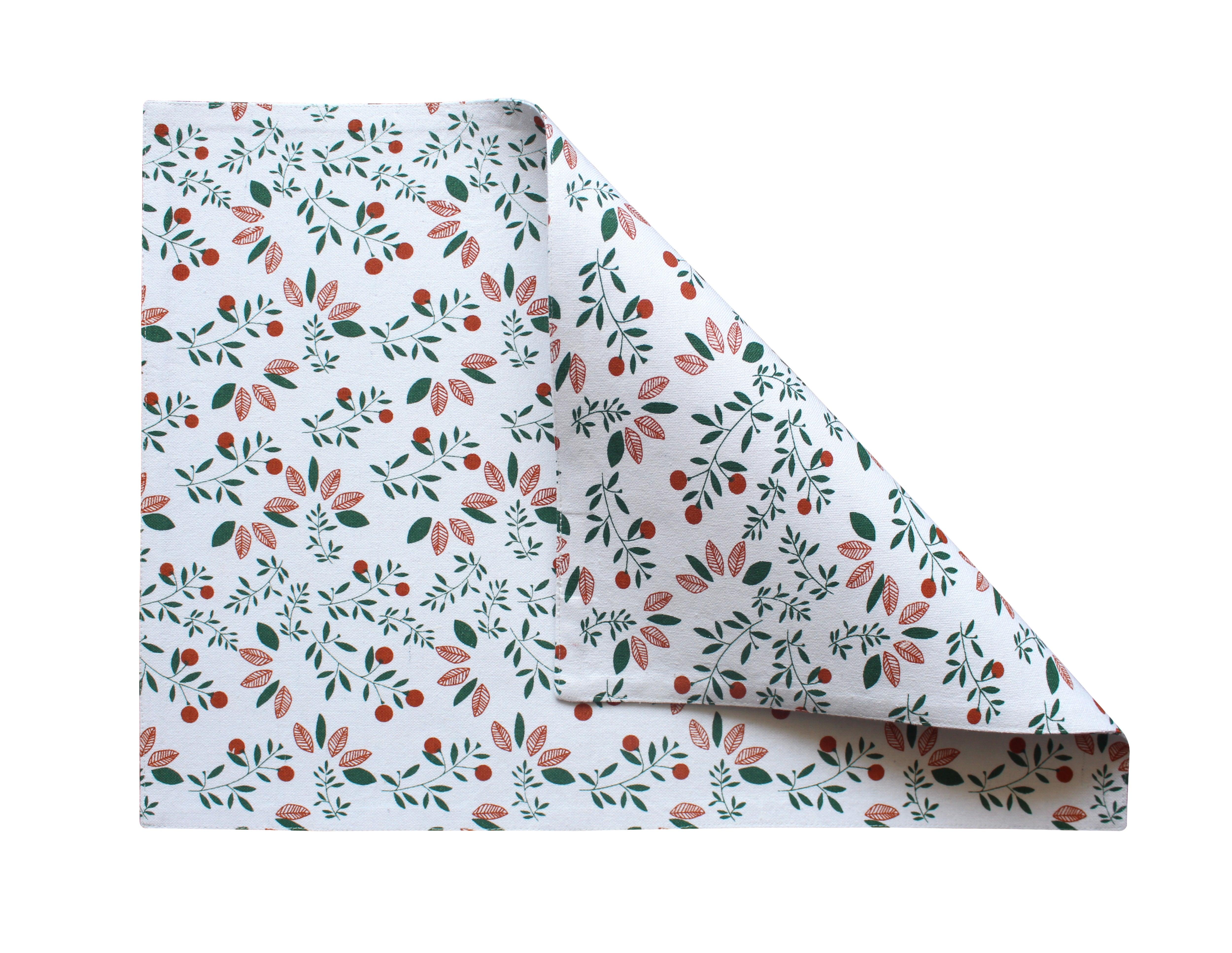 Cotton Kathambari Leaf Placemats Pack of 4