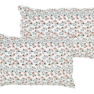 Cotton Kathambari Leaf Pillow Covers Pack Of 2 freeshipping - Airwill