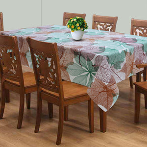 Cotton Vein Leaf 8 Seater Table Cloths Pack of 1 freeshipping - Airwill