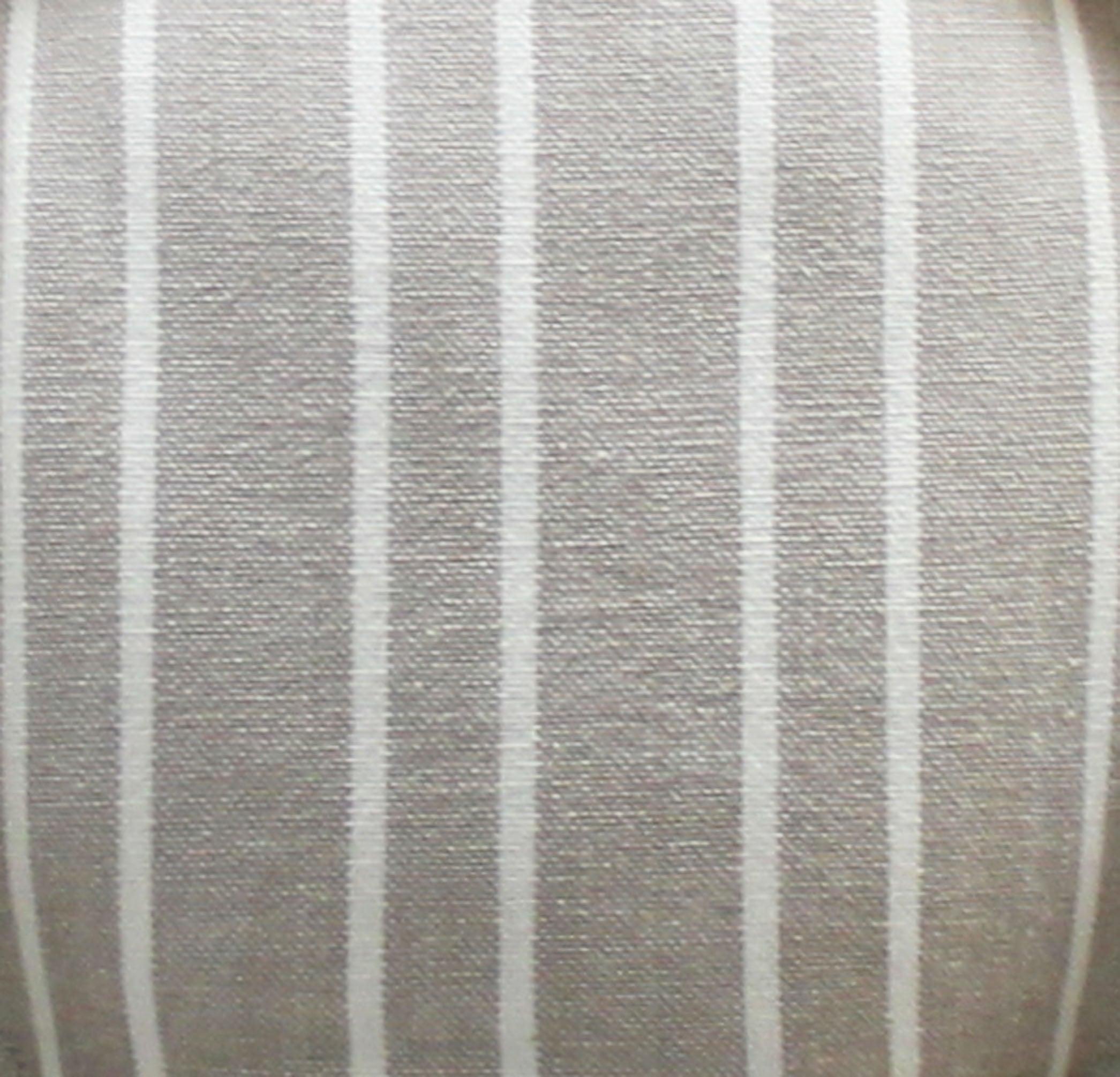 Cotton Ash Grey Stripe Chair Pads Pack Of 2